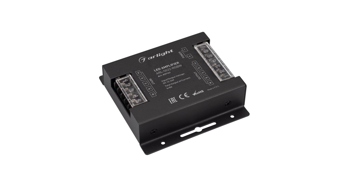 Купить Усилитель ARL-5022-RGBW (12-24V, 4x8A, 384-768W) 027141 Arlight оптом в Москве