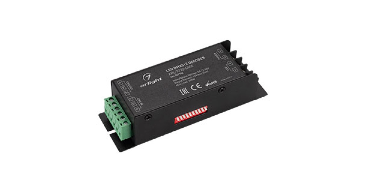 Купить Декодер ARL-7022-DMX (12-24V, 1x25A, DMX512) 027152 Arlight оптом в Москве