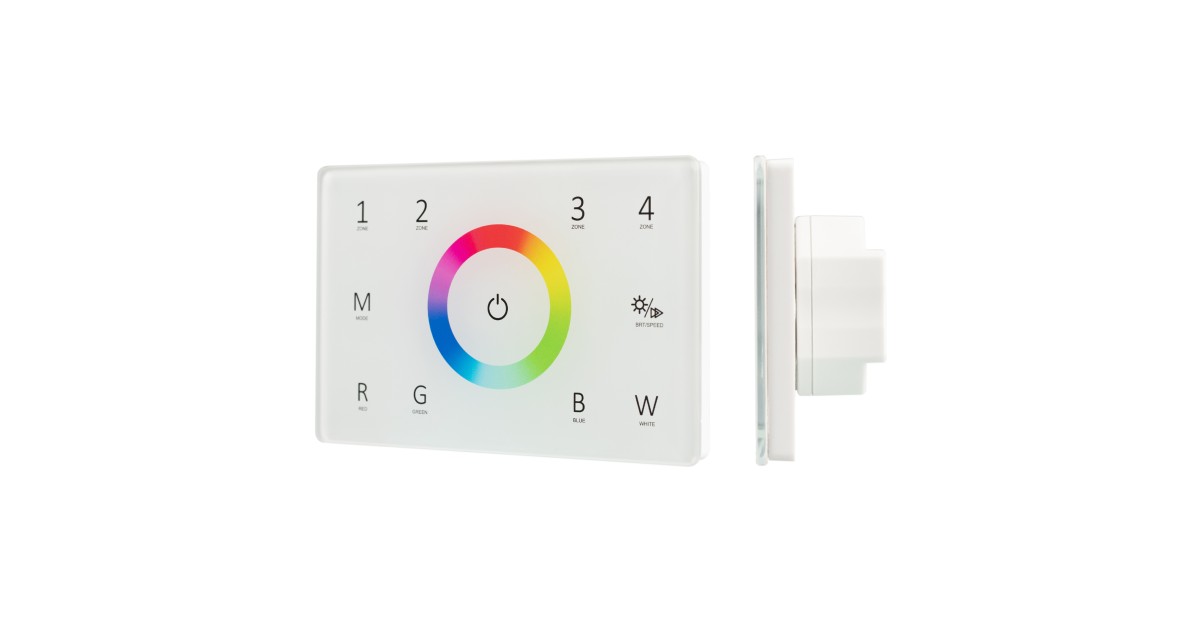 Купить Панель Sens SMART-P85-RGBW White (230V, 4 зоны, 2.4G) 028404 Arlight оптом в Москве
