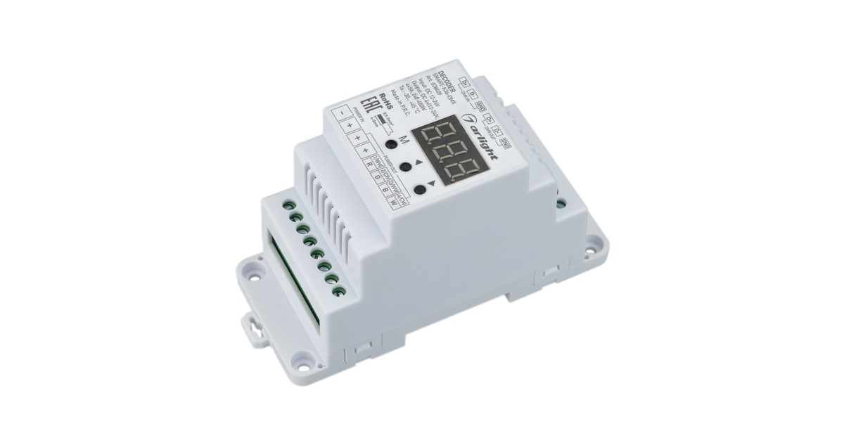 Купить Декодер SMART-K36-DMX (12-24V, 4x5A, DIN) 028409 Arlight оптом в Москве