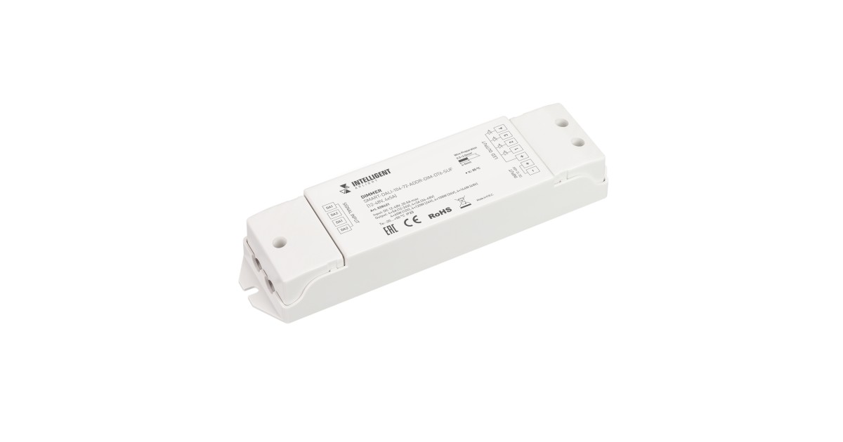 Купить INTELLIGENT ARLIGHT Диммер SMART-DALI-104-72-ADDR-DIM-DT6-SUF (12-48V, 4x5A) 028421 Arlight оптом в Москве
