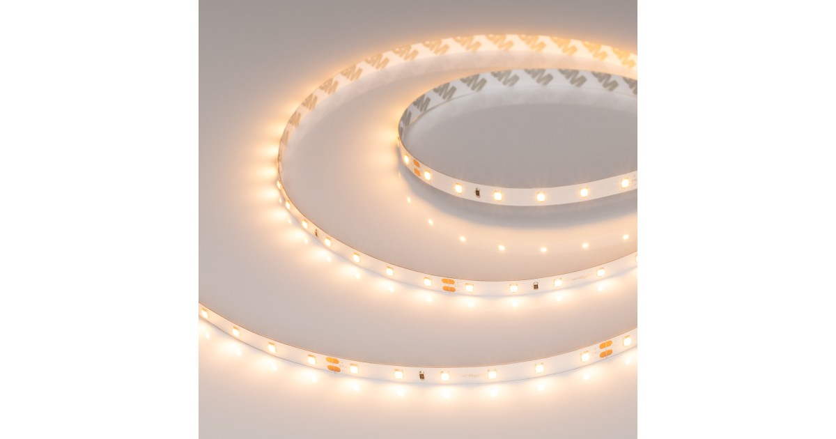 Купить Лента RT-A60-8mm 24V Warm2400 (7.2 W/m, IP20, 2835, 5m) 028541(2) Arlight оптом в Москве