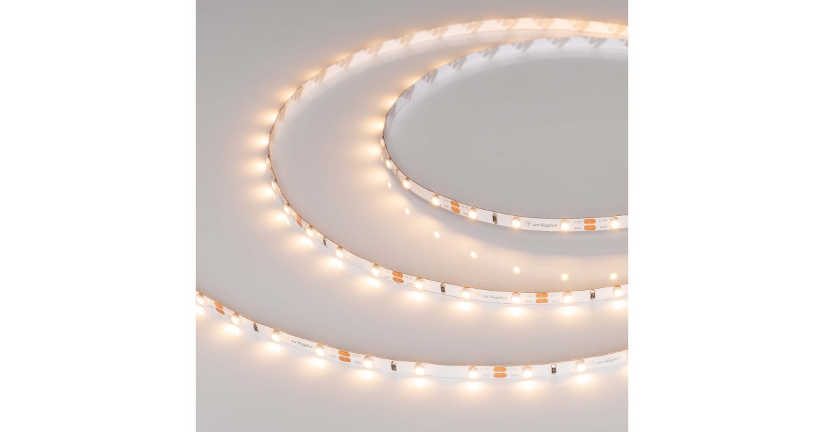 Купить Лента RT-A60-5mm 12V Warm3000 (4.8 W/m, IP20, 2835, 5m) 028614(2) Arlight оптом в Москве