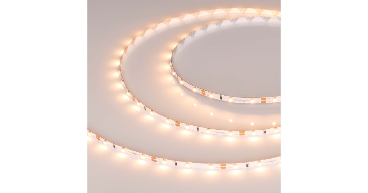 Купить Лента RT-A60-5mm 12V Warm2400 (4.8 W/m, IP20, 2835, 5m) 028616(2) Arlight оптом в Москве