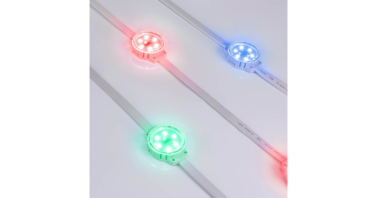 Купить Модуль управляемый SOLEX-DMX-3535-6-24V RGB 120deg (D40x16mm, 1.5W, IP67) 028882 Arlight оптом в Москве