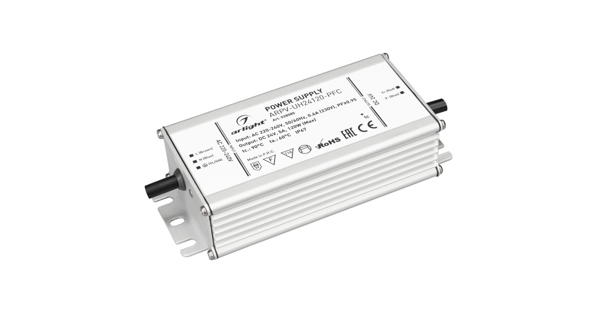 Купить Блок питания ARPV-UH24120-PFC (24V, 5.0A, 120W) 028085 Arlight оптом в Москве
