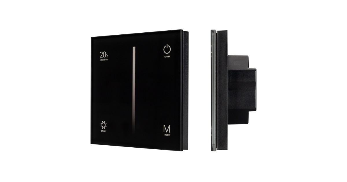 Купить Панель SMART-P36-DIM-IN Black (230V, 1.2A, TRIAC, Sens, 2.4G) 028110 Arlight оптом в Москве