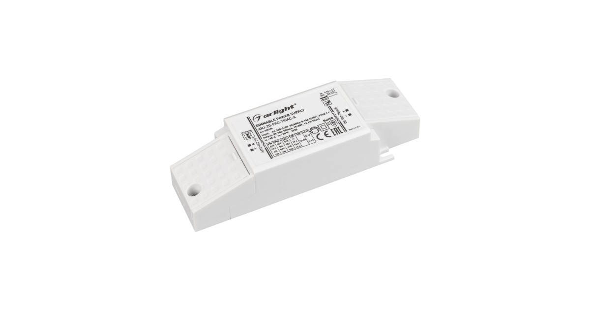 Купить Блок питания ARJ-20-PFC-TRIAC-A (20W, 500-700mA) 028186 Arlight оптом в Москве