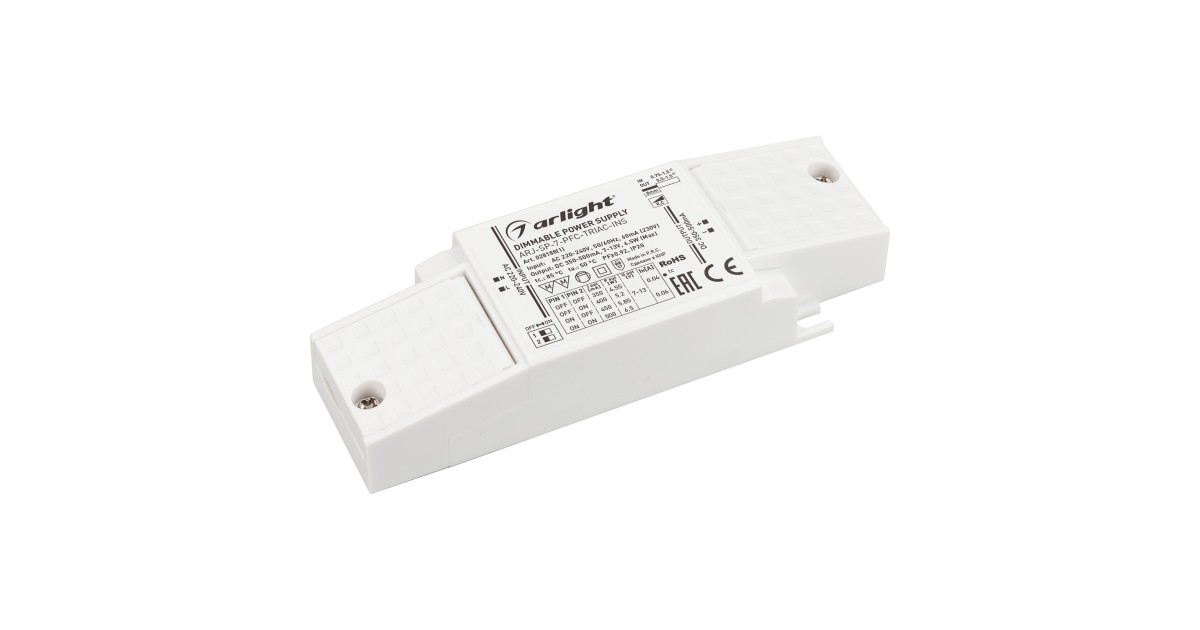 Купить Блок питания ARJ-SP-7-PFC-TRIAC-INS (7W, 7-13V, 0.35-0.5A) 028188(1) Arlight оптом в Москве