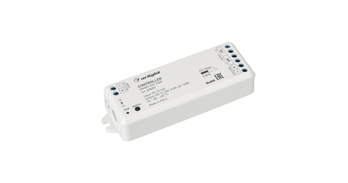 Купить Контроллер SMART-K31-CDW (12-24V, 2x5A, 2.4G) 028292 Arlight оптом в Москве