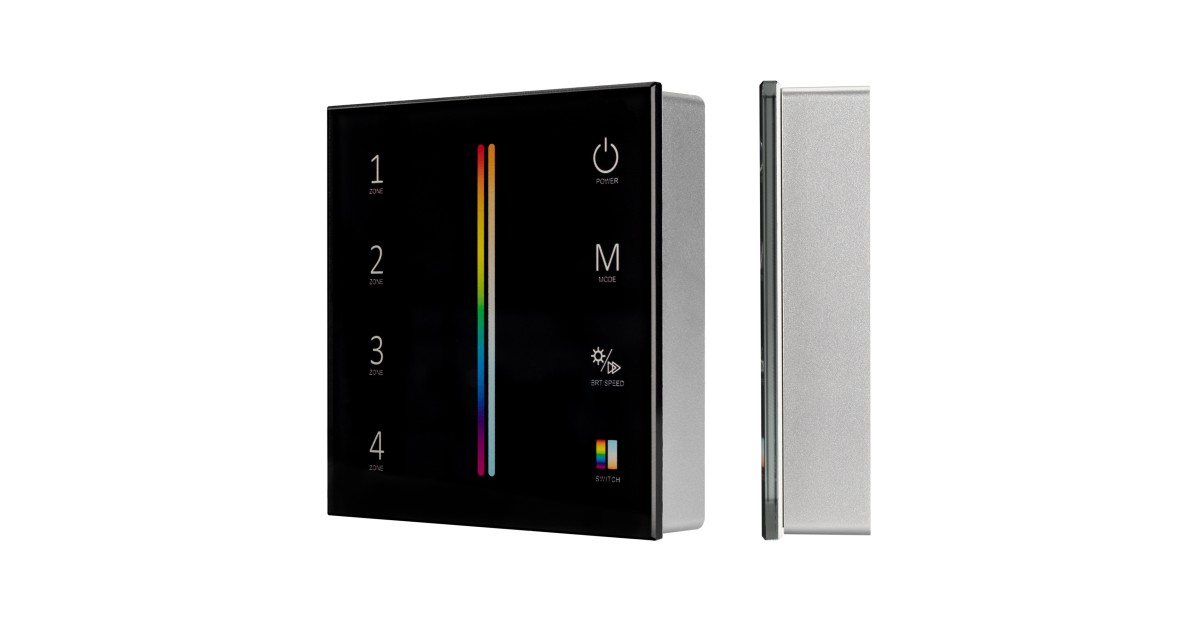 Купить Панель Sens SMART-P55-MULTI Black (3V, 4 зоны, 2.4G) 028310 Arlight оптом в Москве