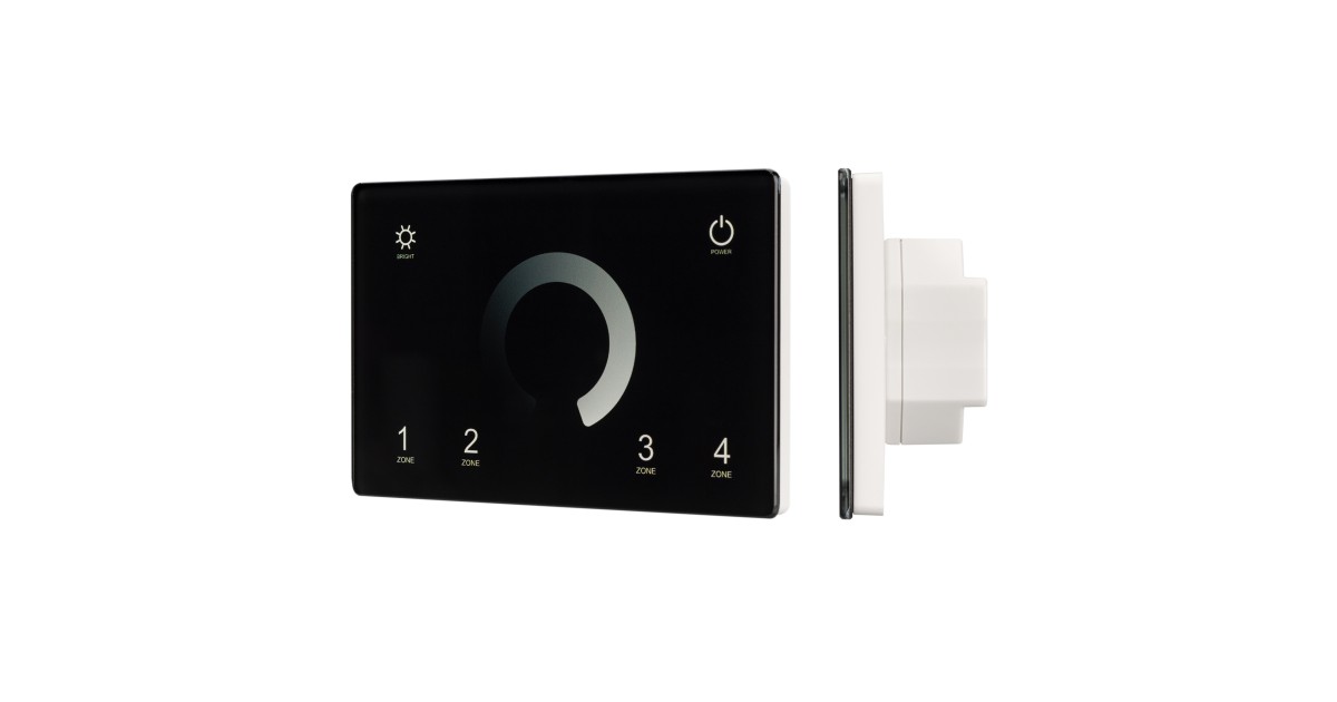 Купить Панель Sens SMART-P79-DIM Black (230V, 4 зоны, 2.4G) 028399 Arlight оптом в Москве