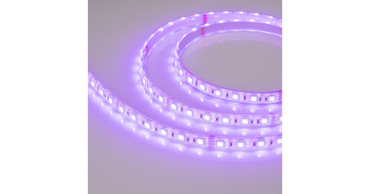 Купить Лента герметичная RTW-PU-B60-12.5mm 24V RGB (14.4 W/m, IP68, Wire 2m, 5m) 029515(3) Arlight оптом в Москве