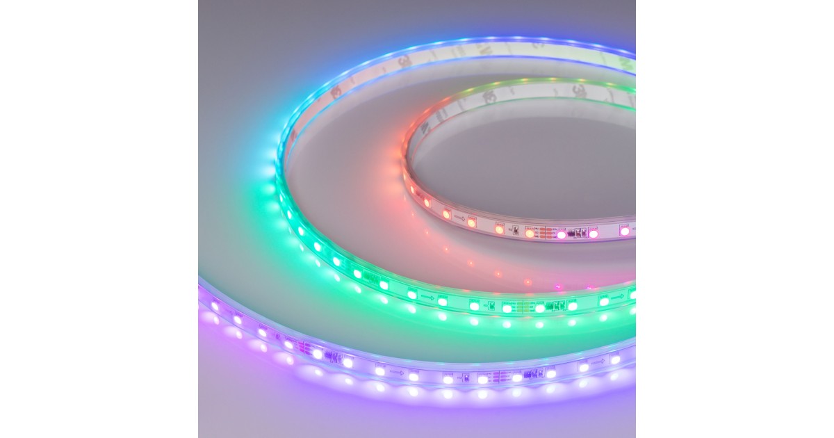 Купить Лента герметичная SPI-P-F72-11mm 24V RGB-PX6 (14.4 W/m, IP66, 3535, 5m) 030484(2) Arlight оптом в Москве