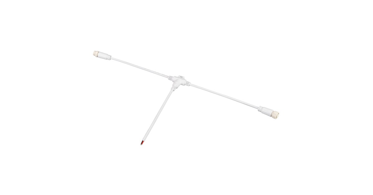 Купить Коннектор питания ARL-MOONLIGHT-SPI/DMX-CON-POWER-T-MID-WIRE-WH 031466 Arlight оптом в Москве