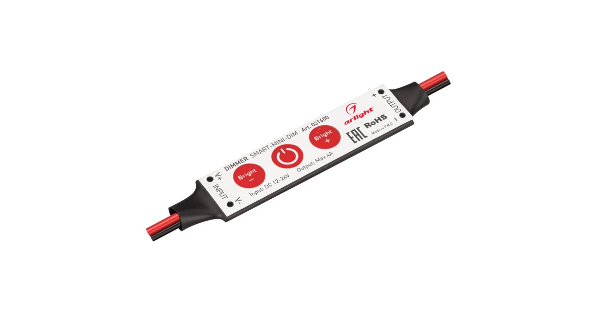 Купить Диммер SMART-MINI-DIM (12-24V, 1x4A) 031600 Arlight оптом в Москве