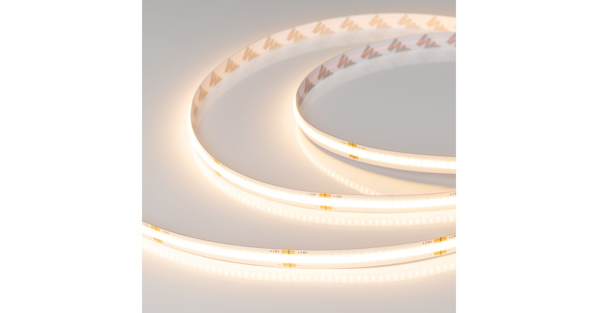 Купить Лента COB-X378-8mm 24V Warm3000 (11.5 W/m, IP20, CSP, 5m) 031883(2) Arlight оптом в Москве