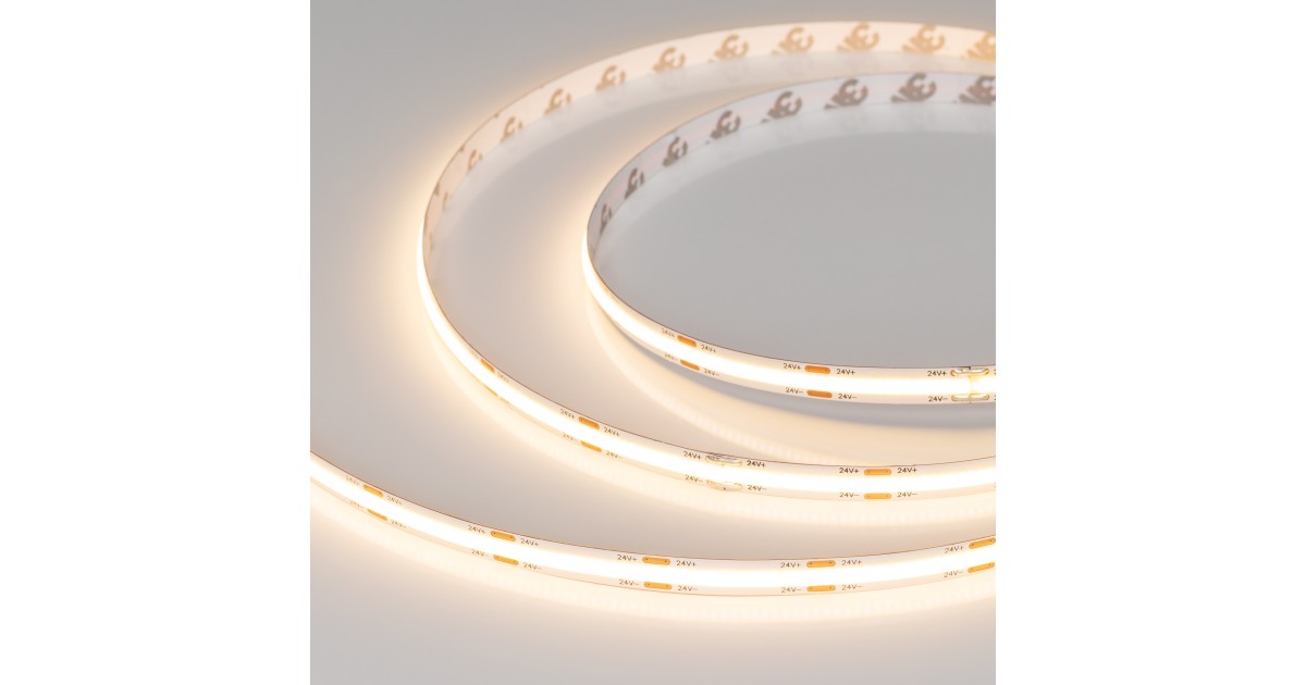 Купить Лента герметичная COB-NANO-X544-8mm 24V Warm3000 (11.5 W/m, IP65, CSP, 5m) 031904(2) Arlight оптом в Москве