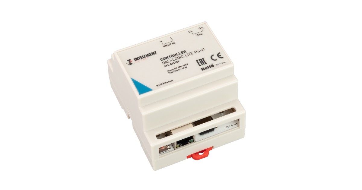 Купить INTELLIGENT ARLIGHT Контроллер DALI-LOGIC-LITE-PS-x1 (230B, Ethernet) 031359 Arlight оптом в Москве