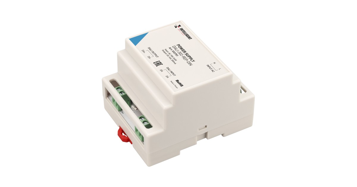 Купить INTELLIGENT ARLIGHT Блок питания шины DALI-302-REP-DIN (230V, 250mA) 032751 Arlight оптом в Москве