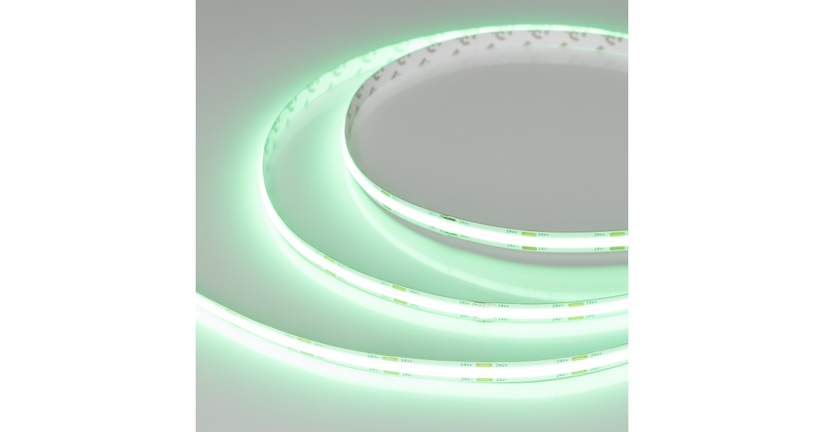 Купить Лента COB-X544-8mm 24V Green (11.5 W/m, IP20, 5m) 032174(3) Arlight оптом в Москве