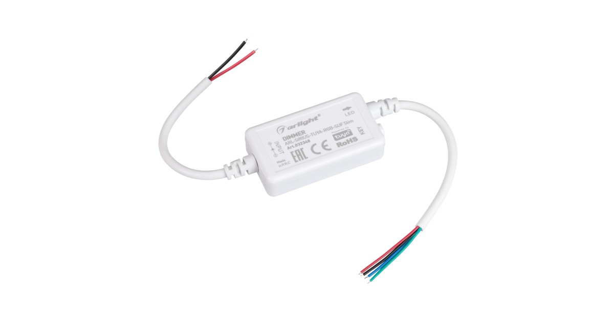 Купить Диммер ARL-SIRIUS-TUYA-RGB-SUF Slim (12-24V, 3x2A, 2.4G) 032348 Arlight оптом в Москве