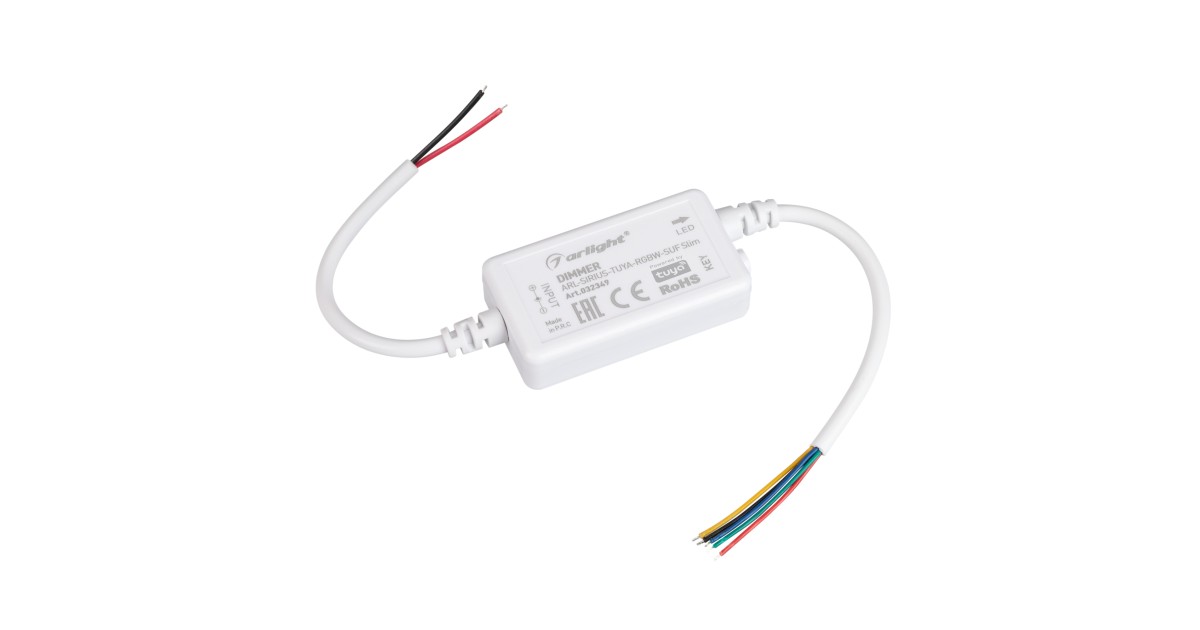 Купить Диммер ARL-SIRIUS-TUYA-RGBW-SUF Slim (12-24V, 4x1.5A, 2.4G) 032349 Arlight оптом в Москве