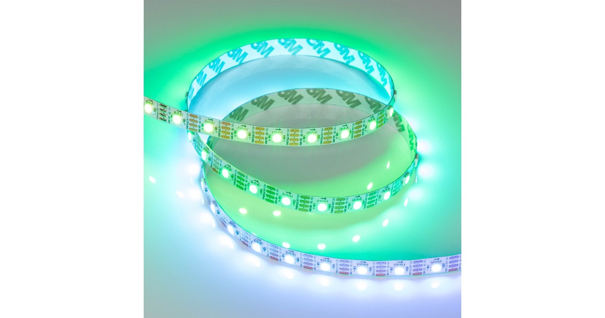 Купить Лента SPI-B60-10mm 12V RGB-PX1-RAM (9.3 W/m, IP20, 5060, 5m) 033437 Arlight оптом в Москве
