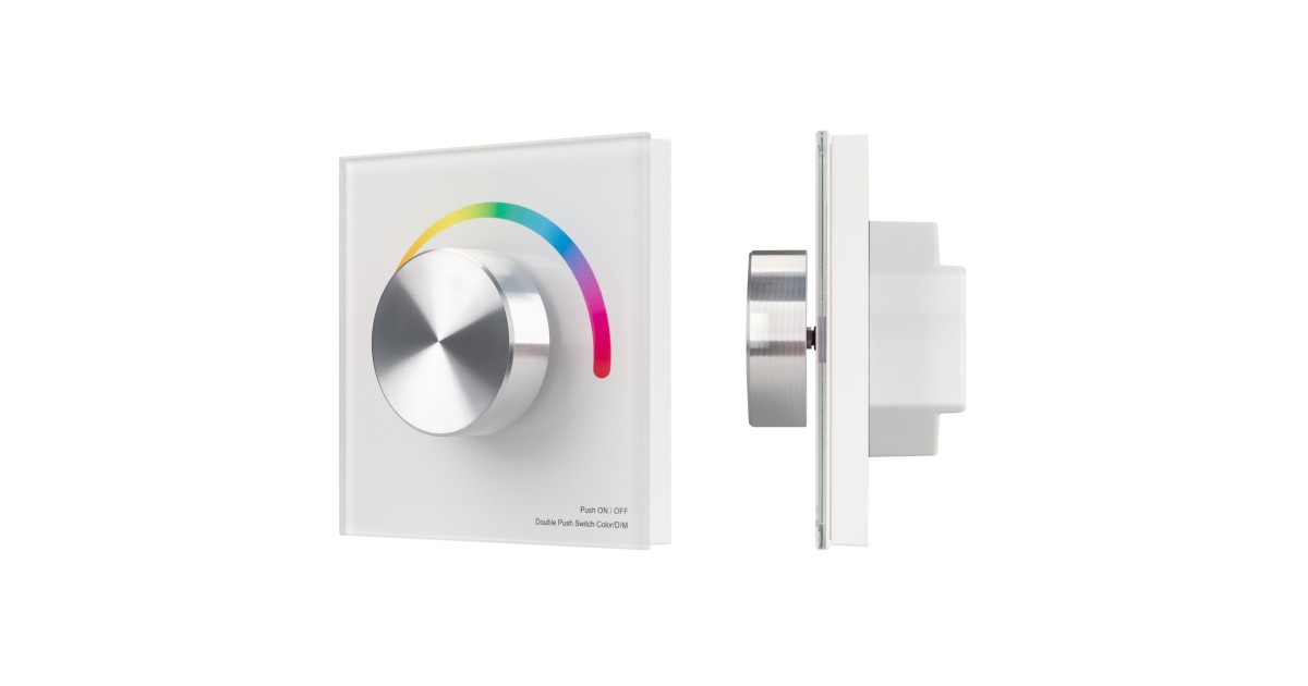 Купить Панель SMART-P8-RGB-G-IN White (12-24V, 3x4A, Rotary, 2.4G) 033764 Arlight оптом в Москве