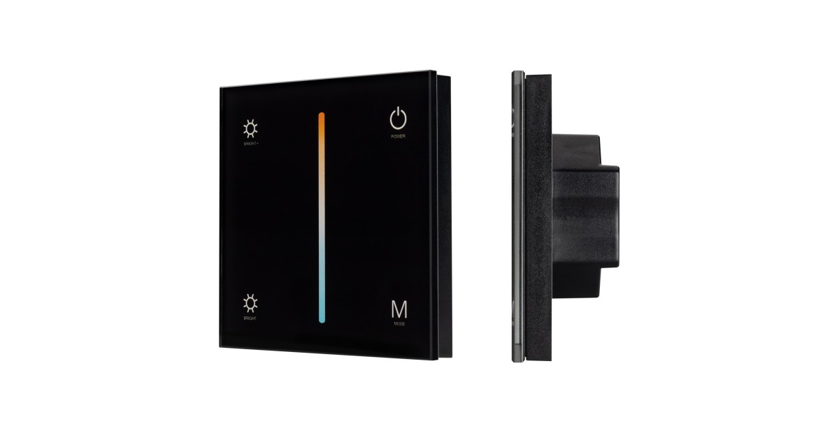 Купить Панель SMART-P21-MIX-G-IN Black (12-24V, 4x3A, Sens, 2.4G) 033765 Arlight оптом в Москве