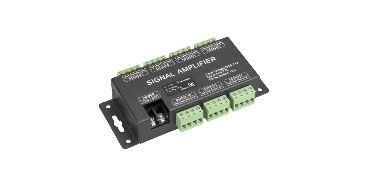 Купить Усилитель сигнала LN-SPI-6CH (5-24V) 033094 Arlight оптом в Москве