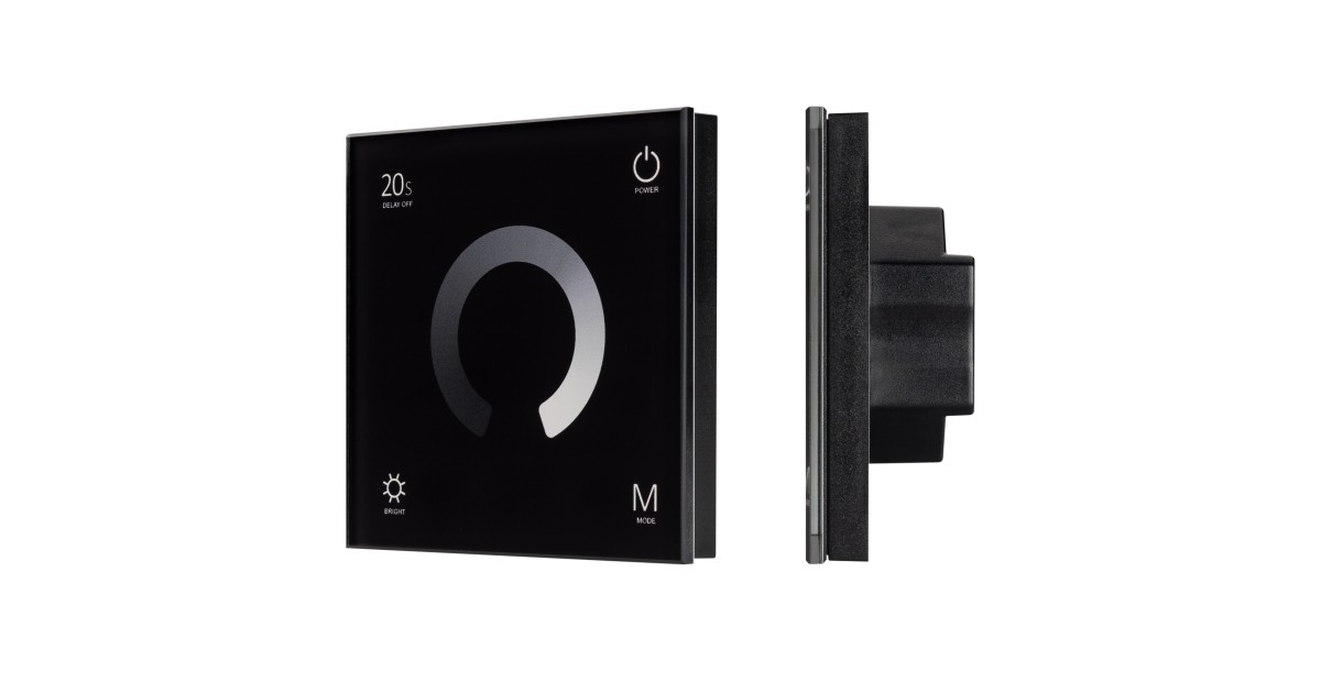 Купить Панель SMART-P4-DIM-G-IN Black (12-24V, 4x3A, Sens, 2.4G) 034778 Arlight оптом в Москве