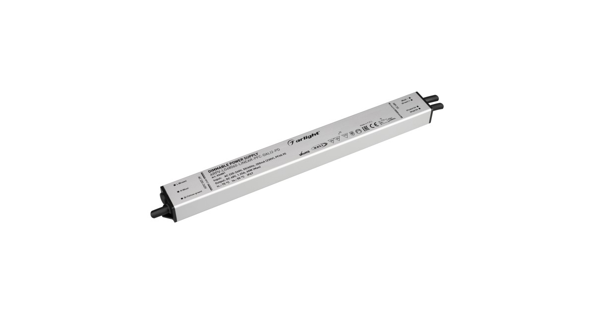 Купить Блок питания ARPV-LG48060-LINEAR-PFC-DALI2-PD (48V, 1.25A, 60W) 034881 Arlight оптом в Москве