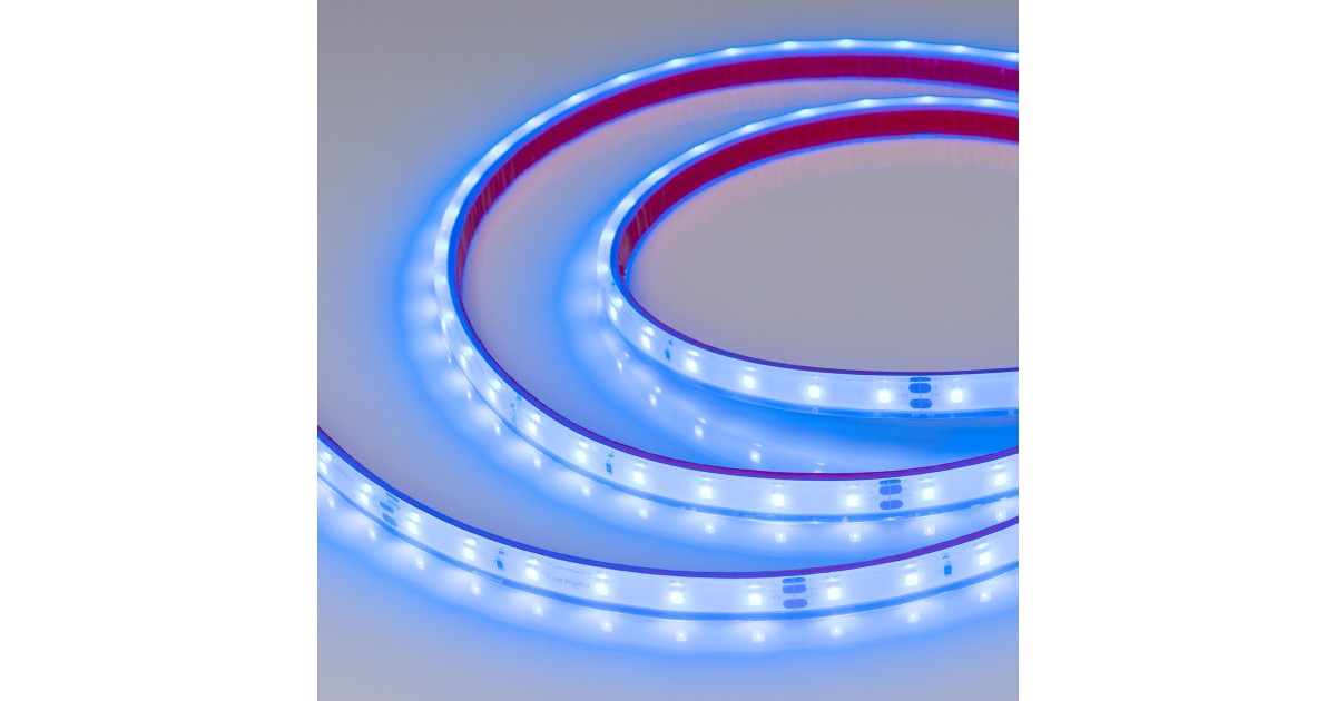 Купить Лента герметичная RTW-PFS-A60-11mm 24V Blue (4.8 W/m, IP68, 2835, 5m) 034160 Arlight оптом в Москве