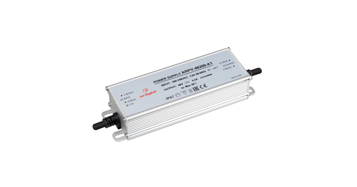 Купить Блок питания ARPV-48200-A1 (48V, 4.2A, 200W) 034690 Arlight оптом в Москве