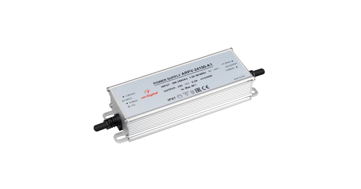 Купить Блок питания ARPV-24150-A1 (24V, 6.25A, 150W) 034209 Arlight оптом в Москве