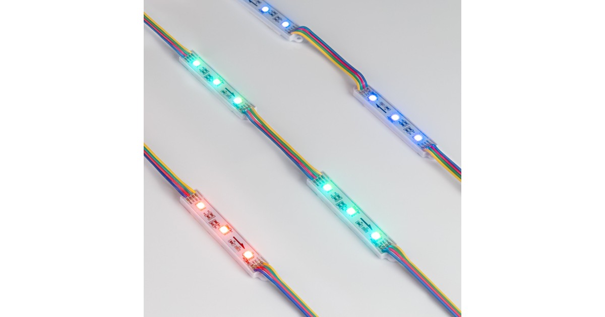 Купить Модуль управляемый SPI-B3 12V RGB-RAM (0.6W, IP66, 120 deg) 036824 Arlight оптом в Москве