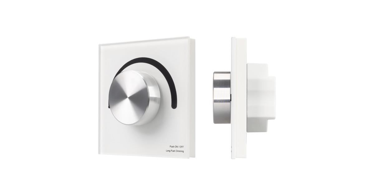 Купить INTELLIGENT ARLIGHT Роторная панель SMART-1-10V-301-31-DIM-IN White (24-48V, 2.4G) 036242 Arlight оптом в Москве