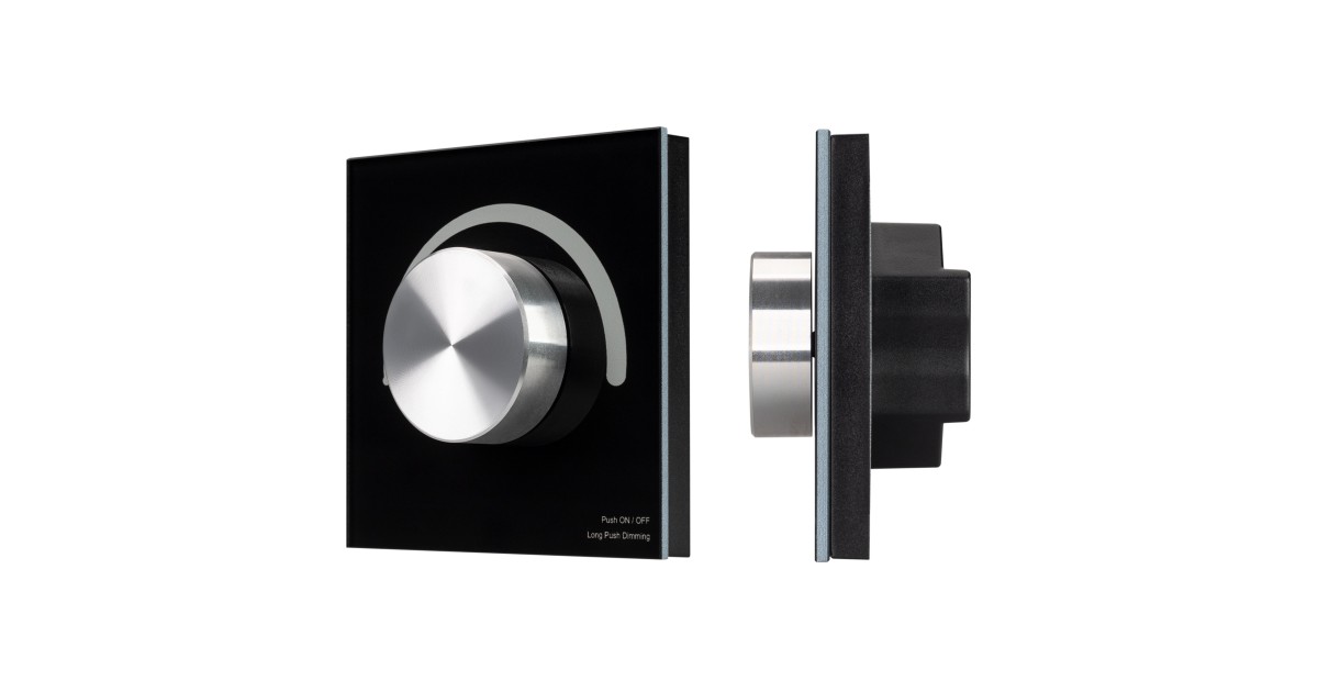 Купить INTELLIGENT ARLIGHT Роторная панель SMART-1-10V-301-31-DIM-IN Black (24-48V, 2.4G) 036243 Arlight оптом в Москве