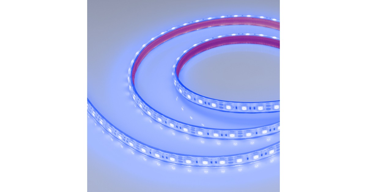 Купить Лента герметичная RTW-PFS-B60-13mm 12V Blue (14.4 W/m, IP68, 5060, 5m) 036280 Arlight оптом в Москве