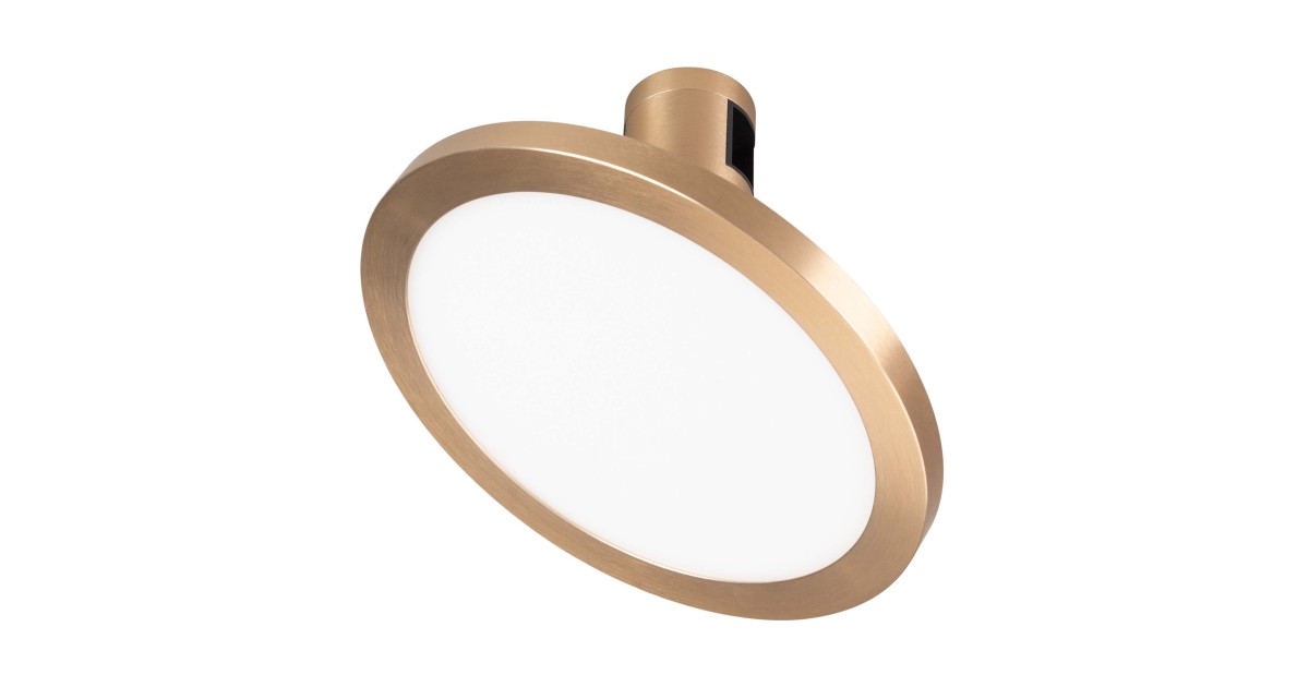 Купить Светильник ART-APRIORI-PLATO-TURN-R160-12W Warm3000 (GD, 120 deg, 48V) (Arlight, IP20 Металл, 3 года) 039293 Arlight оптом в Москве