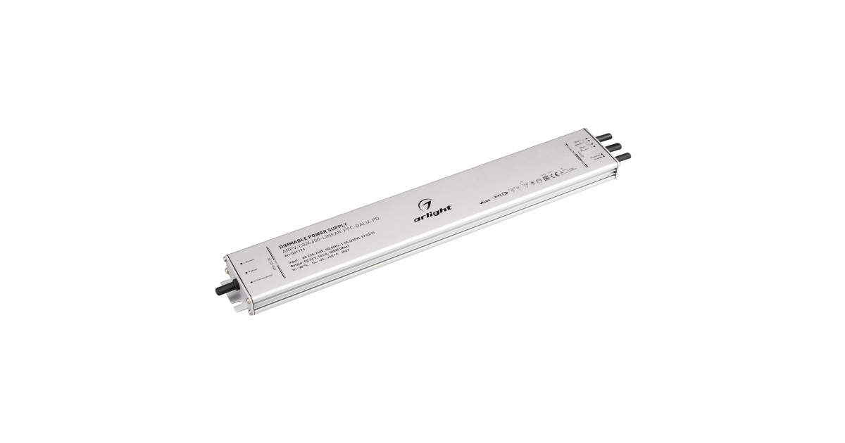 Купить Блок питания ARPV-LG24400-LINEAR-PFC-DALI2-PD (24V, 16.7A, 400W) 037775 Arlight оптом в Москве
