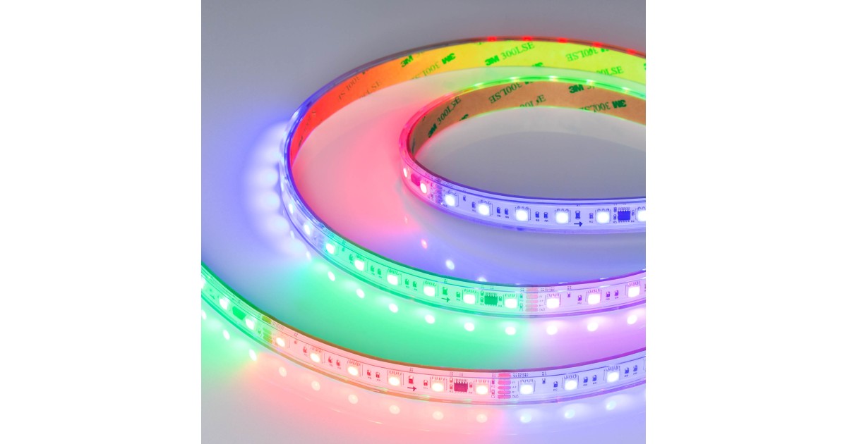 Купить Лента герметичная DMX-PS-B60-15mm 24V RGB-PX6 (15W/m, IP67, 5060, 5m) 037090 Arlight оптом в Москве