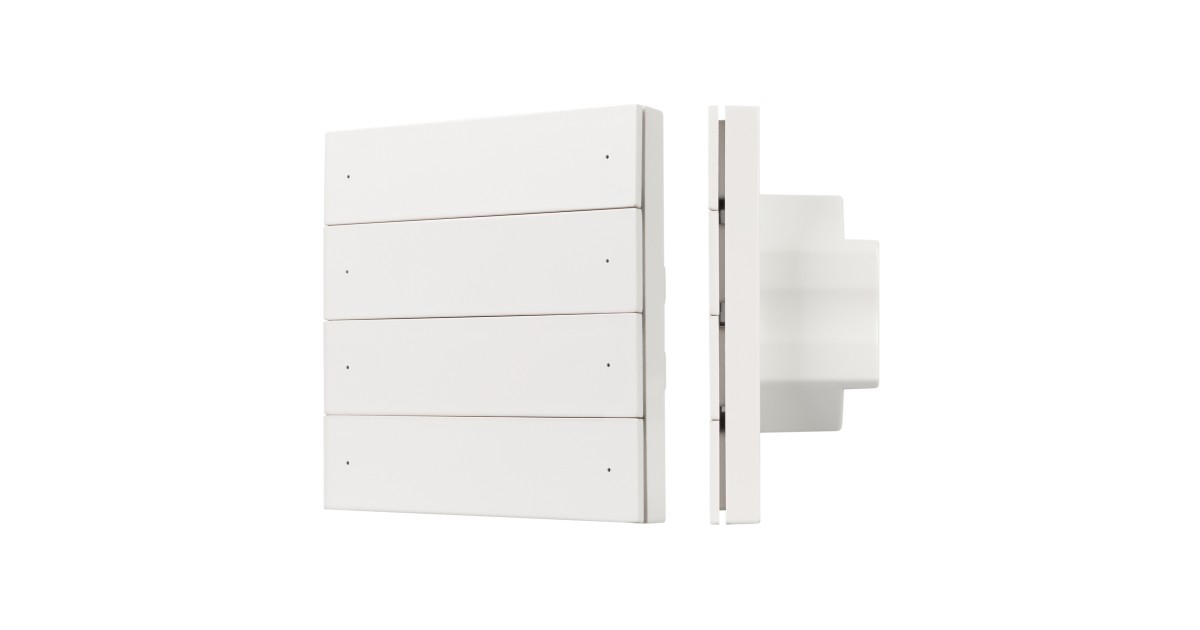 Купить INTELLIGENT ARLIGHT Кнопочная панель SMART-DMX512-801-22-8G-8SC-DIM-IN White (230V, 2.4G) 037334 Arlight оптом в Москве