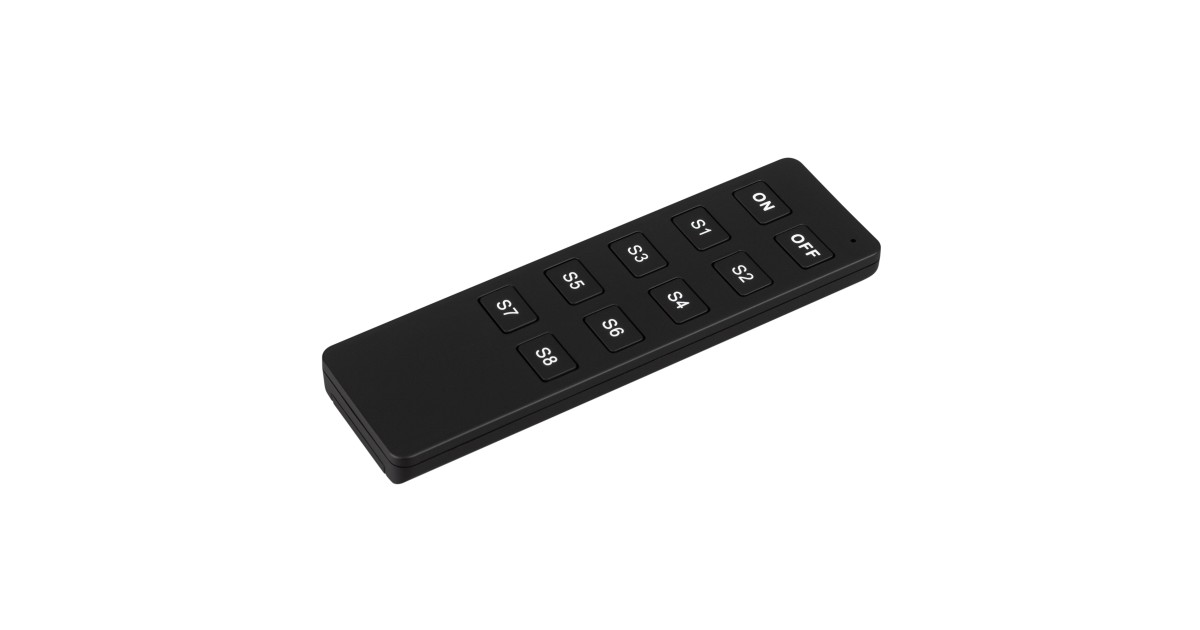 Купить INTELLIGENT ARLIGHT Пульт SMART-801-22-8SC-MULTI Black (3V, 2.4G) 037335 Arlight оптом в Москве