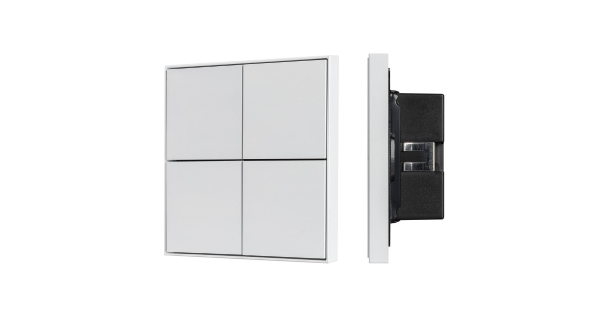 Купить INTELLIGENT ARLIGHT Кнопочная панель KNX-304-23-IN White (BUS, Frame) 038401 Arlight оптом в Москве