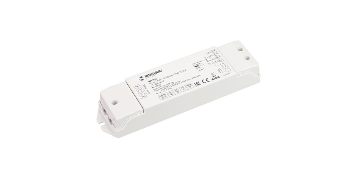 Купить INTELLIGENT ARLIGHT Диммер SMART-DALI-104-72-SH-DT6/DT8-SUF (12-48V, 4x5A) 038158 Arlight оптом в Москве