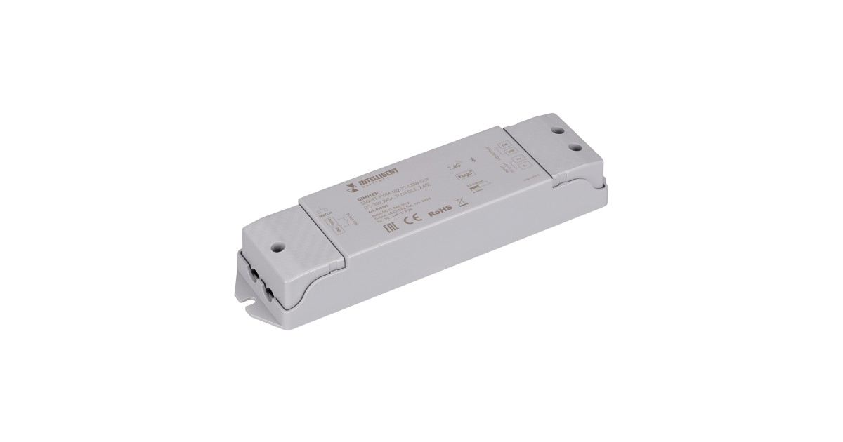 Купить INTELLIGENT ARLIGHT Диммер SMART-PWM-102-72-CDW-SUF (12-36V, 2x5A, TUYA BLE, 2.4G) 038183 Arlight оптом в Москве