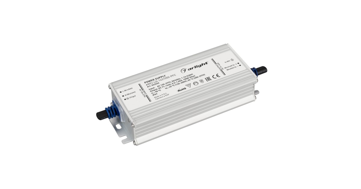 Купить Блок питания ARPJ-LG-1431050-PFC (100W, 71-143V, 0.5-1.05A) 043262 Arlight оптом в Москве