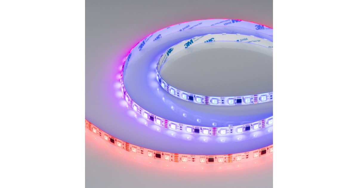 Купить Лента герметичная DMX-SE-B60-10mm 12V RGB-PX3 (14 W/m, IP65, 5060, 5m) 039604 Arlight оптом в Москве